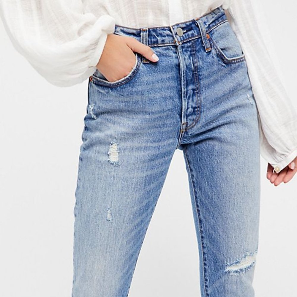 Levi's 501 Skinny Jeans Light Wash Size 27